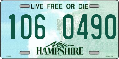 NH license plate 1060490