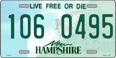 NH license plate 1060495