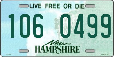 NH license plate 1060499