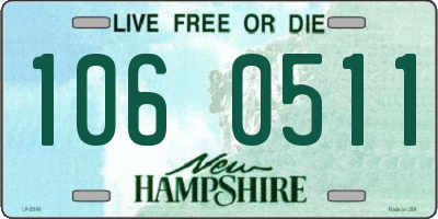NH license plate 1060511