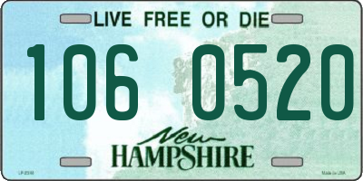 NH license plate 1060520