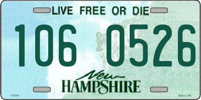 NH license plate 1060526