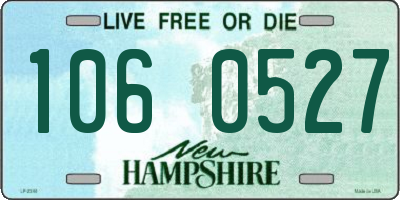 NH license plate 1060527