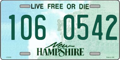NH license plate 1060542