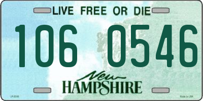 NH license plate 1060546