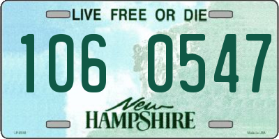 NH license plate 1060547