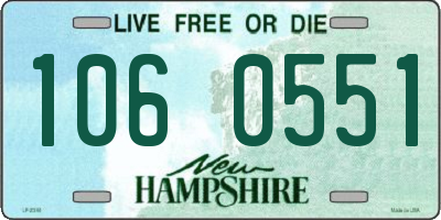 NH license plate 1060551