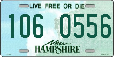 NH license plate 1060556