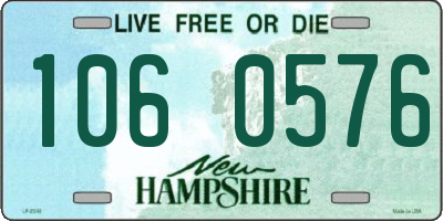 NH license plate 1060576