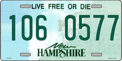 NH license plate 1060577