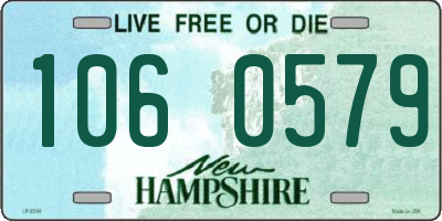 NH license plate 1060579