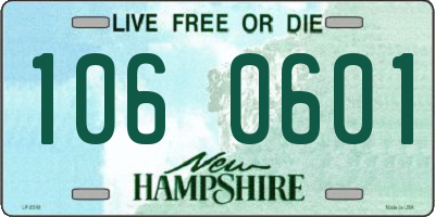 NH license plate 1060601
