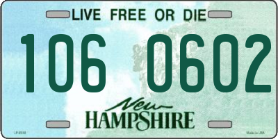 NH license plate 1060602