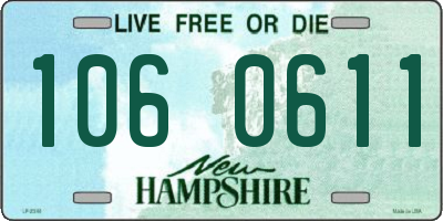 NH license plate 1060611