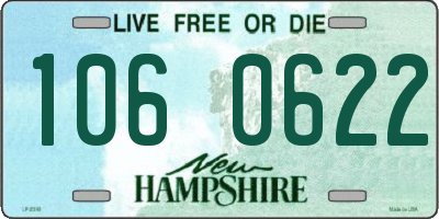 NH license plate 1060622