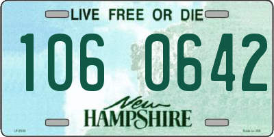 NH license plate 1060642