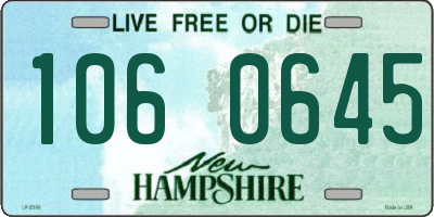 NH license plate 1060645