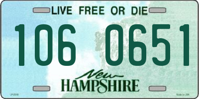 NH license plate 1060651