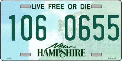 NH license plate 1060655