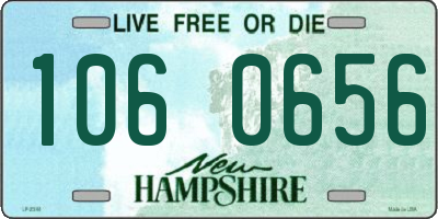 NH license plate 1060656