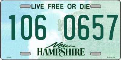NH license plate 1060657