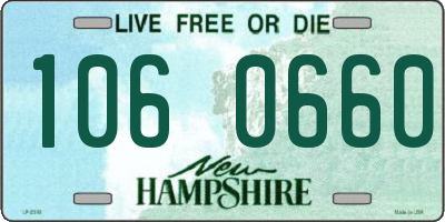 NH license plate 1060660