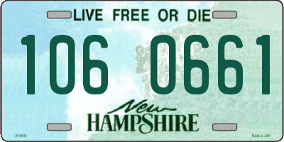 NH license plate 1060661