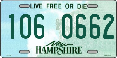 NH license plate 1060662