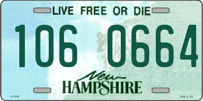 NH license plate 1060664