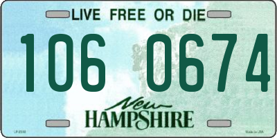NH license plate 1060674