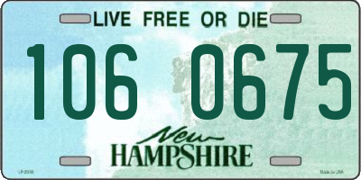 NH license plate 1060675