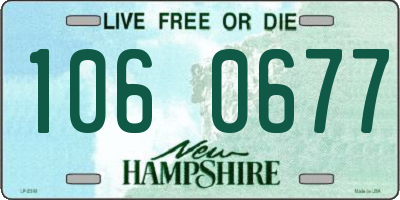 NH license plate 1060677