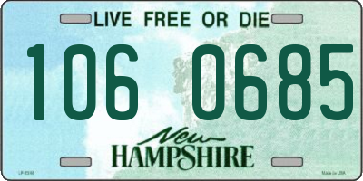 NH license plate 1060685