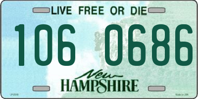 NH license plate 1060686