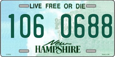 NH license plate 1060688