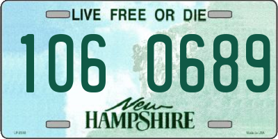 NH license plate 1060689