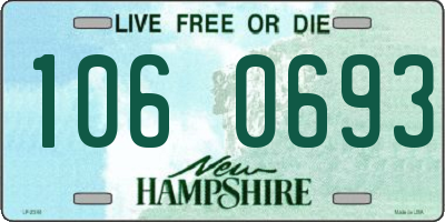 NH license plate 1060693