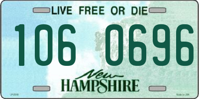 NH license plate 1060696