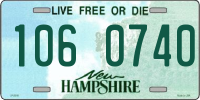 NH license plate 1060740