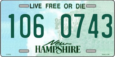 NH license plate 1060743