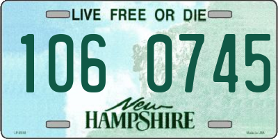 NH license plate 1060745