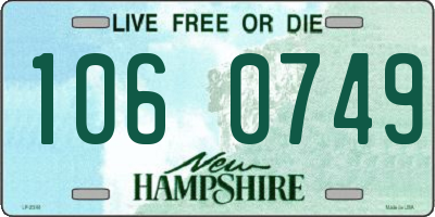 NH license plate 1060749