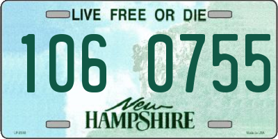 NH license plate 1060755