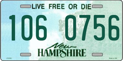 NH license plate 1060756