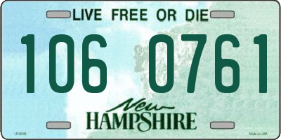 NH license plate 1060761