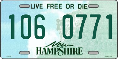 NH license plate 1060771