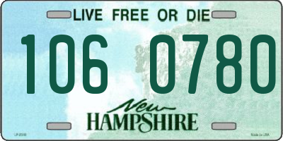 NH license plate 1060780