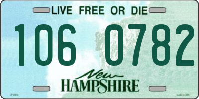 NH license plate 1060782
