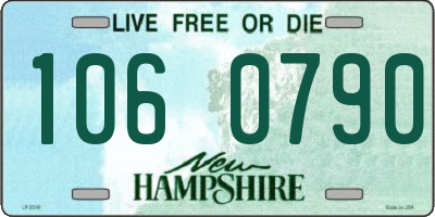 NH license plate 1060790