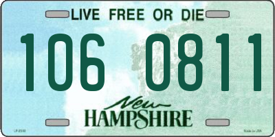 NH license plate 1060811